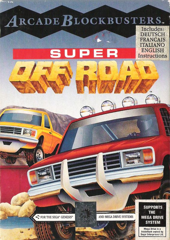 Super Off Road box art for Sega Mega Drive